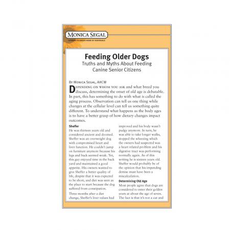 Feeding Older Dogs e-Booklet